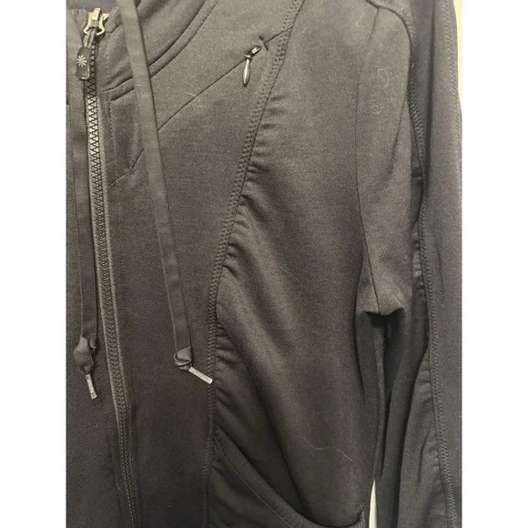 Athleta Zippy Jacket Women's Black Athleisure L - Picture 4 of 10
